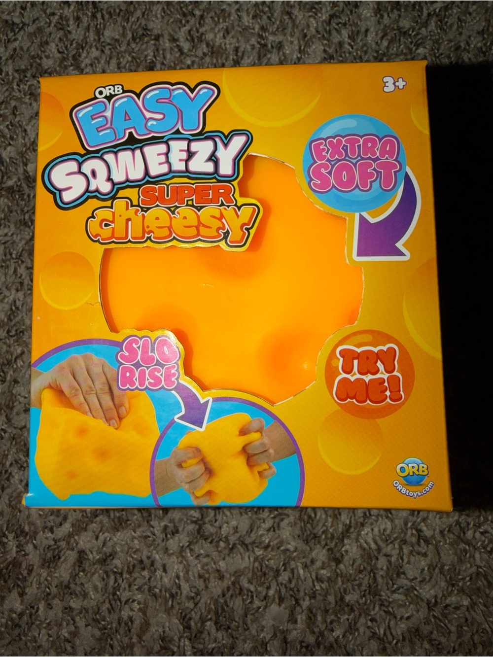 Orb Easy Squeezy Super Cheesy Extra Soft Yellow Toy